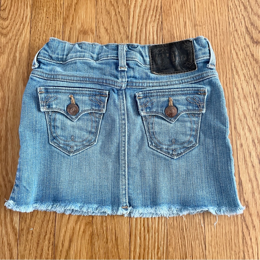 Y2K True Religion denim country western jean skirt 5